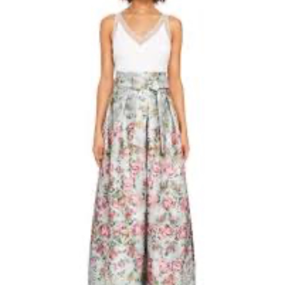 Ted Baker Meigan Bow-Detail Jacquard Maxi Dress